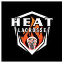 Heat lacrosse crest with flame and lacrosse stick