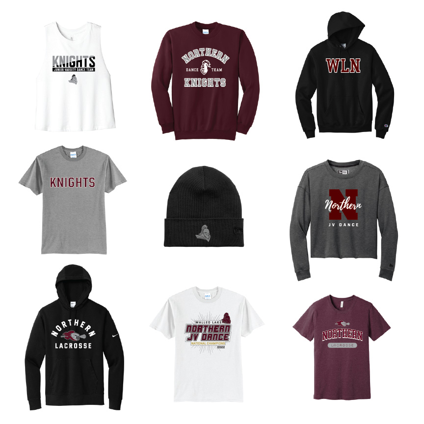 Walled Lake, MI Spirit Wear Kensington Valley Varsity Apparel